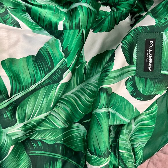 Dolce & Gabbana green leather moto jacket size 42 - Picture 6 of 8